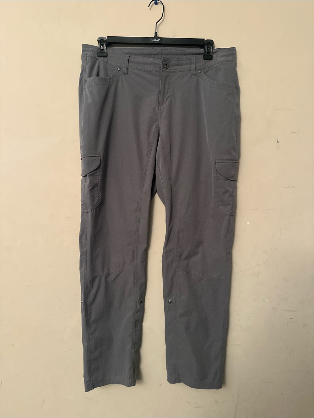 KUHL FreeFlex Roll Up Pants Style 6326 Lightweight Hiking Pants Gray Size 16 Reg